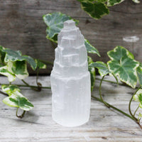 Natural Selenite Tower - 10 Cm - Look How They Shine