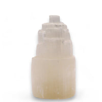Natural Selenite Tower Lamp - 15 Cm - Look How They Shine