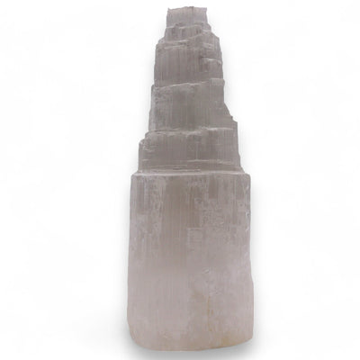 Natural Selenite Tower Lamp - 25 Cm - Look How They Shine