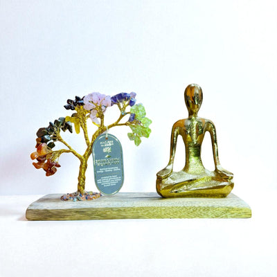 Seven Chakra Gemstone Yoga Garden Tilted Tree