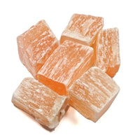 Orange Selenite Rough Healing Crystal - Look How They Shine