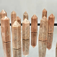 Peach Moonstone Crystal Prisms/ Towers - Look How They Shine
