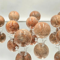 Peach Moonstone Crystal Spheres - Look How They Shine