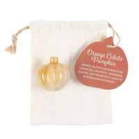 Pumpkin Shaped Orange Calcite Crystal - Look How They Shine