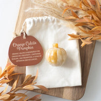 Pumpkin Shaped Orange Calcite Crystal - Look How They Shine