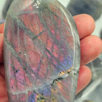 Purple Labradorite Crystal Freeform Fully Polished - Look How They Shine