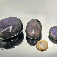 Purple Labradorite Crystal Palmstones - Look How They Shine