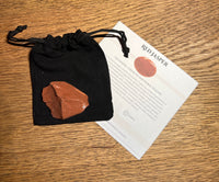 Red Jasper Rough Healing Crystal With Guide & Bag - Look How They Shine