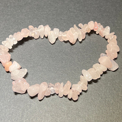 Rose Quartz Chipstone Bracelet - Look How They Shine