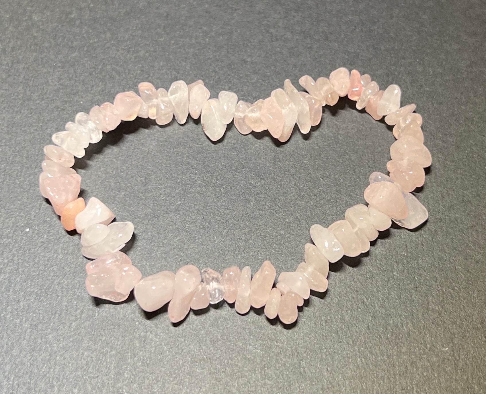 Rose Quartz Chipstone Bracelet - Look How They Shine
