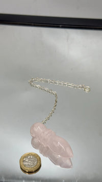 Rose Quartz Crystal Pendulum - Look How They Shine