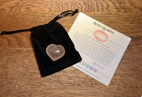 Rose Quartz Crystal Pocket Hearts - Look How They Shine