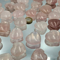 Rose Quartz Crystal Pocket Hearts - Look How They Shine