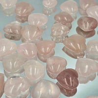 Rose Quartz Crystal Pocket Hearts - Look How They Shine