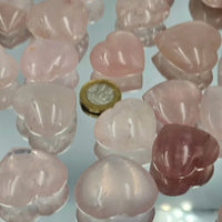 Rose Quartz Crystal Pocket Hearts - Look How They Shine