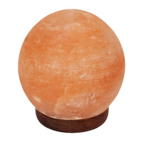 Salt Lamp Ball - Big Wooden Base - Look How They Shine