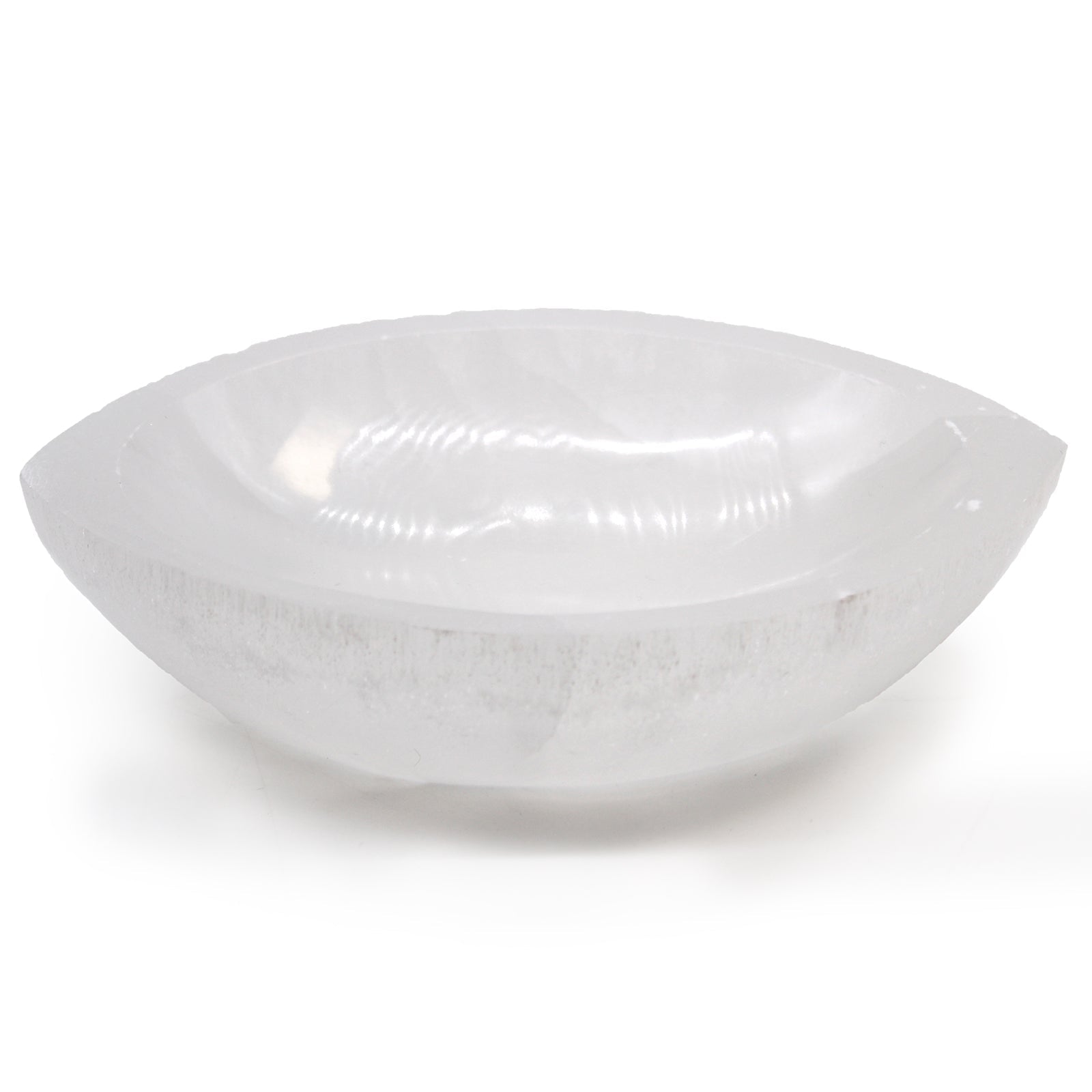 Selenite Eye Bowl - 15cm - Look How They Shine