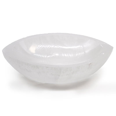 Selenite Eye Bowl - 15cm - Look How They Shine