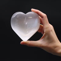 Selenite Heart - 10cm - Look How They Shine