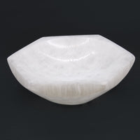 Selenite Hex Bowl - 15cm - Look How They Shine