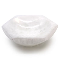 Selenite Hex Bowl - 15cm - Look How They Shine