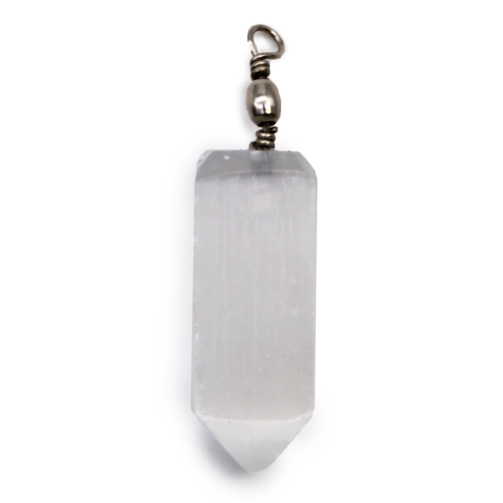 Selenite Obelisk Pendant - Look How They Shine