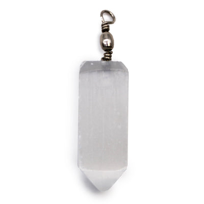 Selenite Obelisk Pendant - Look How They Shine