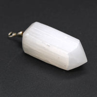 Selenite Obelisk Pendant - Look How They Shine