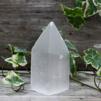 Selenite Pencil Point Tower - 10 Cm - Look How They Shine