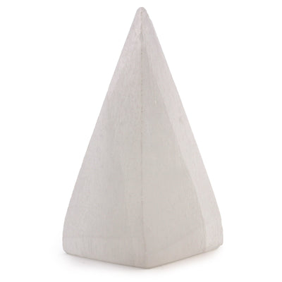 Selenite Pyramid - 10cm - Look How They Shine