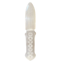 Selenite Ritual Knife - Chakra - Look How They Shine