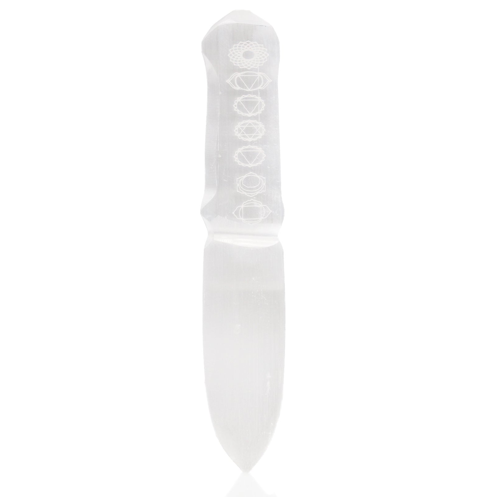 Selenite Ritual Knife - Chakra - Look How They Shine