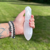 Selenite Ritual Knife - Letting Go Of The Past - Look How They Shine