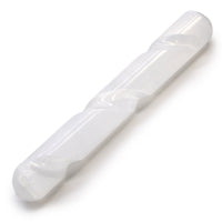 Selenite Spiral Wand - 16cm ( Round Both Ends) - Look How They Shine