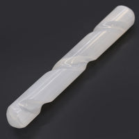 Selenite Spiral Wand - 16cm ( Round Both Ends) - Look How They Shine