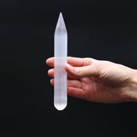 Selenite Wand - 16 Cm (Point One End) - Look How They Shine