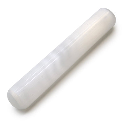 Selenite Wand - 16 Cm (Round Both Ends) - Look How They Shine