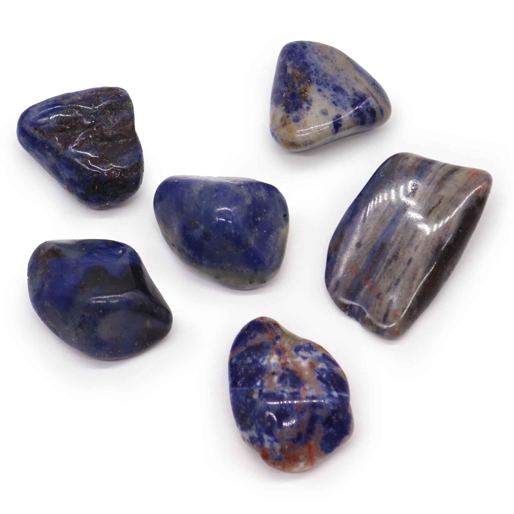 Sodalite - Spotted Blue - TumbleStone - Look How They Shine
