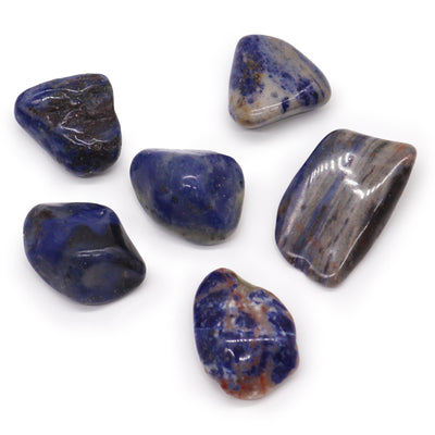 Sodalite - Spotted Blue - TumbleStone - Look How They Shine