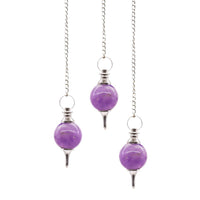 Sphere Pendulums - Amethyst - Look How They Shine