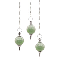 Sphere Pendulums - Green Aventurine - Look How They Shine