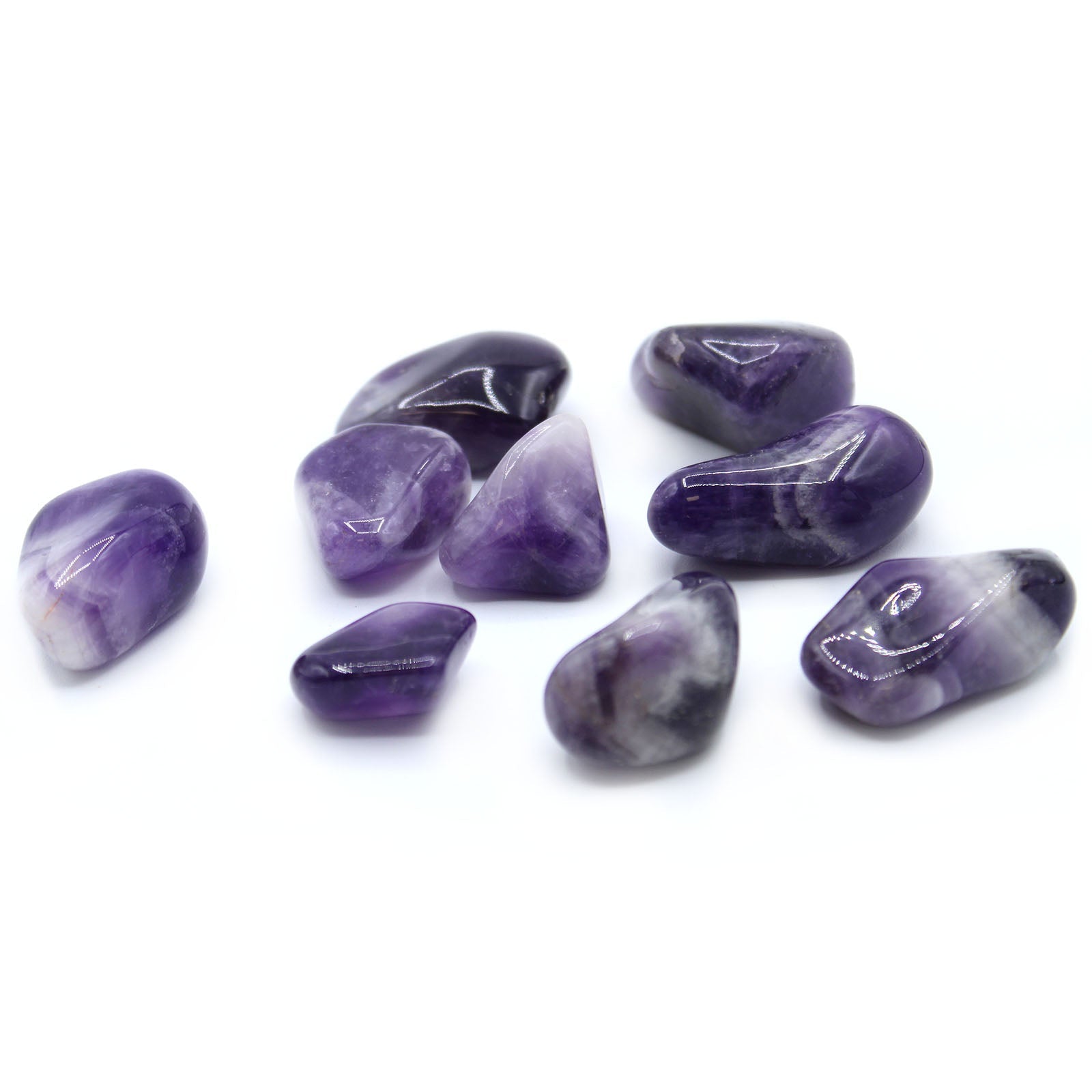 Tumble Stone - Amethyst Banded - Look How They Shine