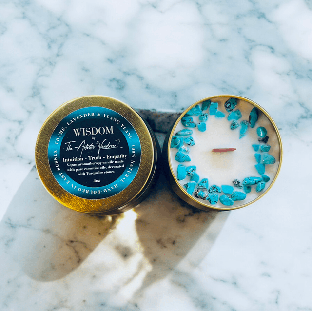 Wisdom - 4oz The Crystal Trio Candle - Look How They Shine